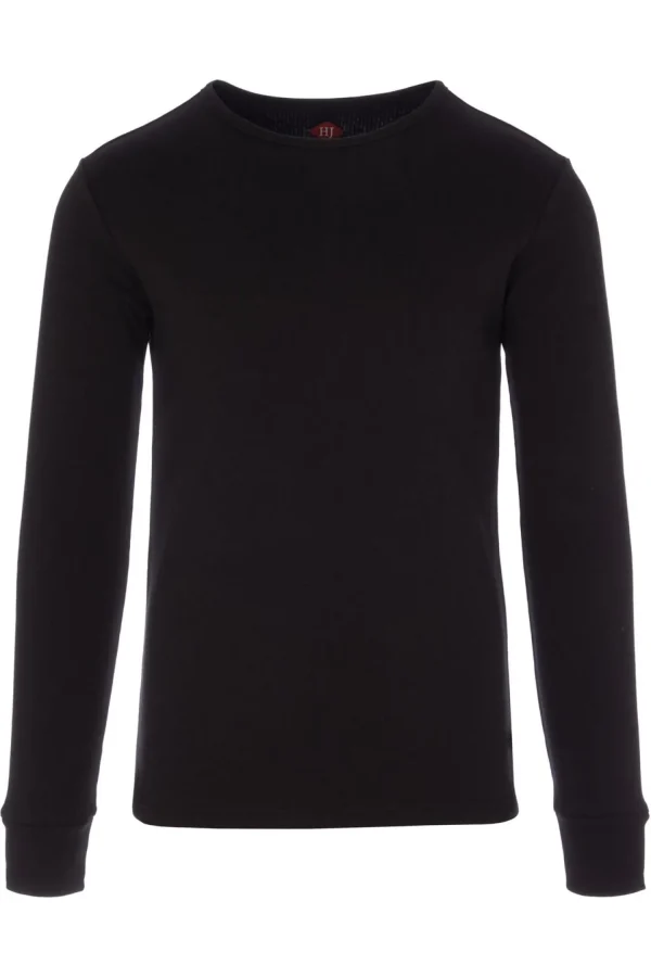 Men HJ Hall Mens Thermal Long Sleeve Top - Black