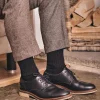 Men HJ Hall Mens Thermal Softop Socks - Black