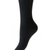 HJ Hall Socks | Womens Cotton Diabetic Socks - Black