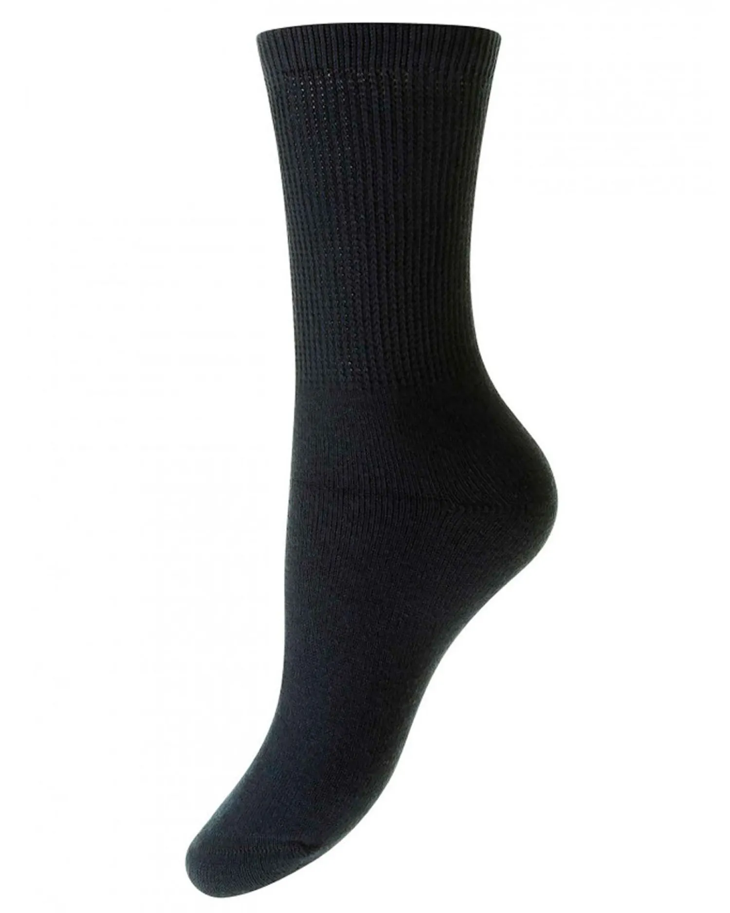 hj_hall_womens_cotton_dia_0-2.webp HJ Hall Socks | Womens Cotton Diabetic Socks - Navy