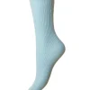 HJ Hall Socks | Womens Cotton Softop Socks - Duck Egg Blue