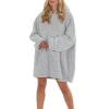 Huggable Loungewear | Borg Oversized Hoodie - Grey