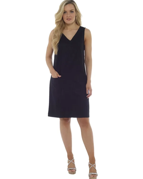 Indigo Roc Dresses | Linen Shift Dress - Black
