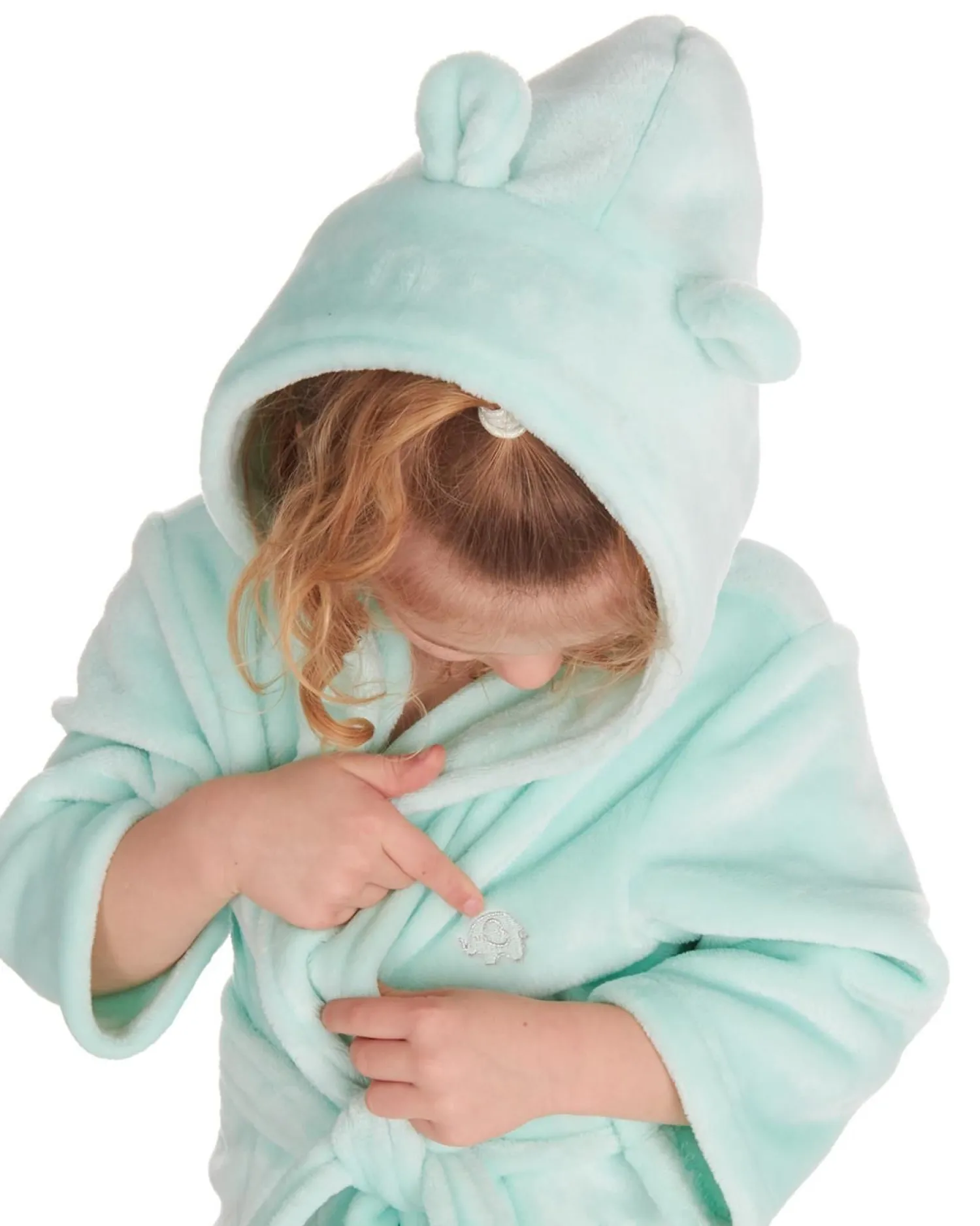 infants_elephant_fleece_r_0-2.webp Kids Minikidz Infants Elephant Fleece Robe - Mint