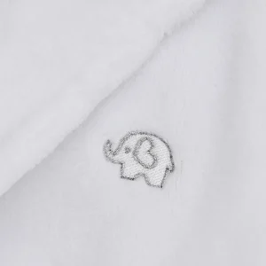 Kids Minikidz Infants Elephant Fleece Robe - White