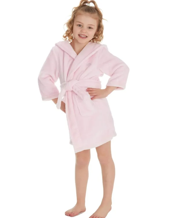 Kids Minikidz Infants Elephant Fleece Robe - Pink