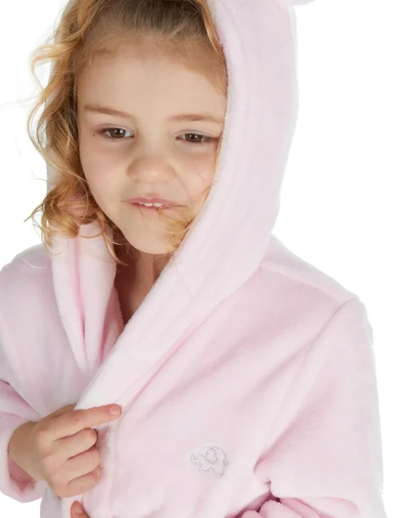 Kids Minikidz Infants Elephant Fleece Robe - Pink