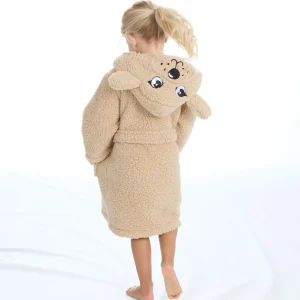 Kids Minikidz Infants Puppy Sherpa Fleece Dressing Gown