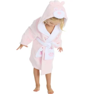 Kids Minikidz Infants Teddy Fleece Robe - Pink