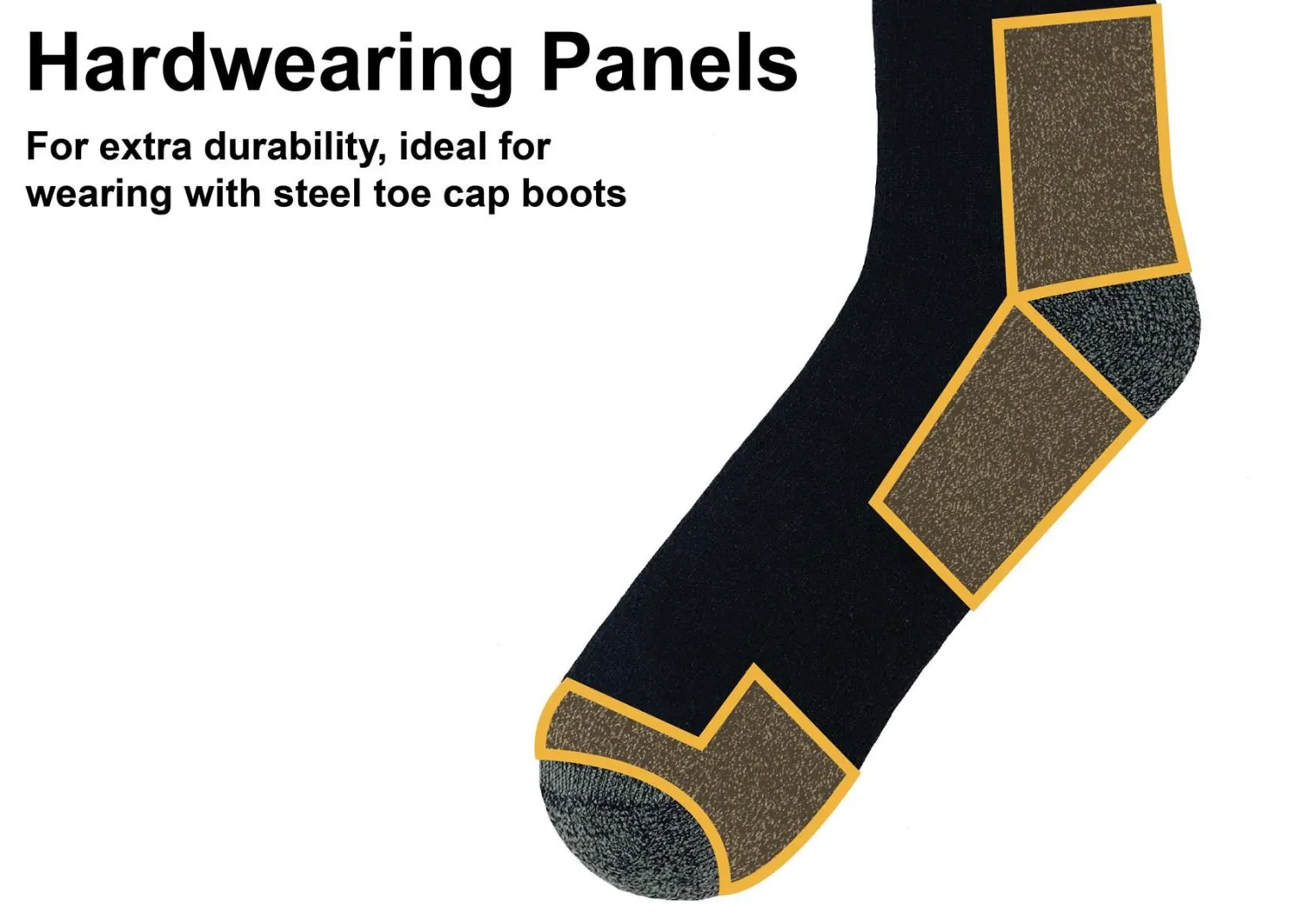 jcb_mens__pack_casual_wor_2.webp Men JCB Mens 3 Pack Casual Work Boot Socks