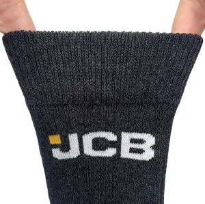 Men JCB Mens 3 Pack Coloured Heel Boot Socks