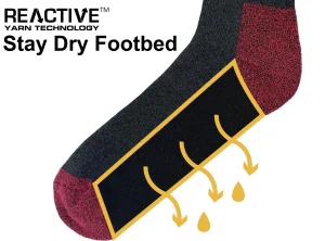 Men JCB Mens 3 Pack Coloured Heel Boot Socks
