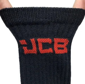 Men JCB Mens 4 Pack Crew Socks - Black