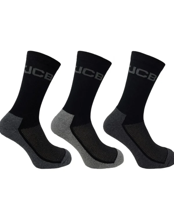 Men JCB Mens 3 Pack Everyday Work Socks