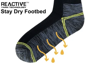 Men JCB Mens 3 Pack High Vis Work Socks