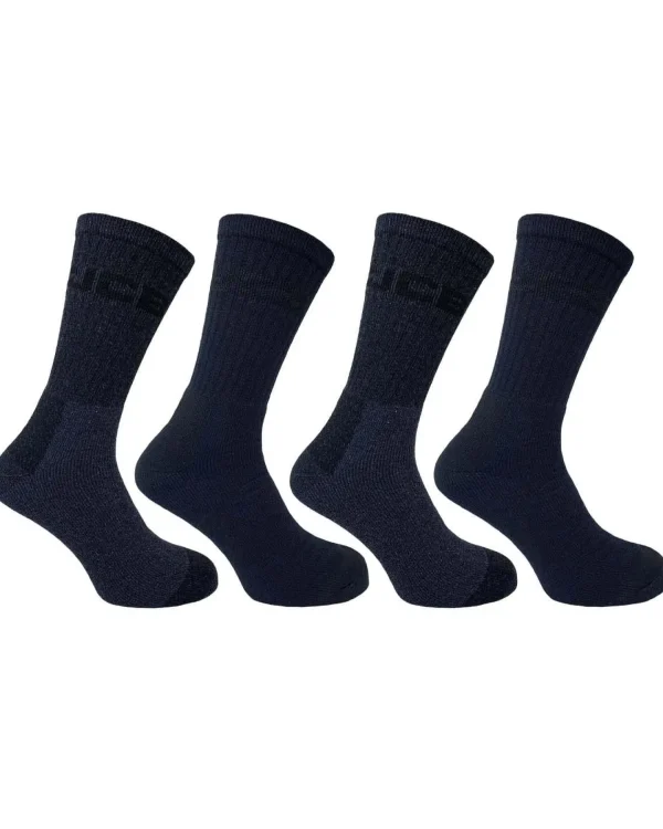 Men JCB Mens 4 Pack Outdoor Advantage Socks - Navy