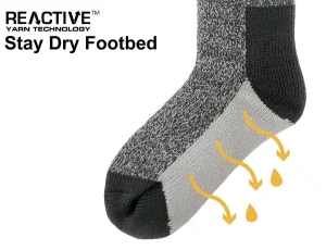 JCB Socks | Womens Grey Thermasocks