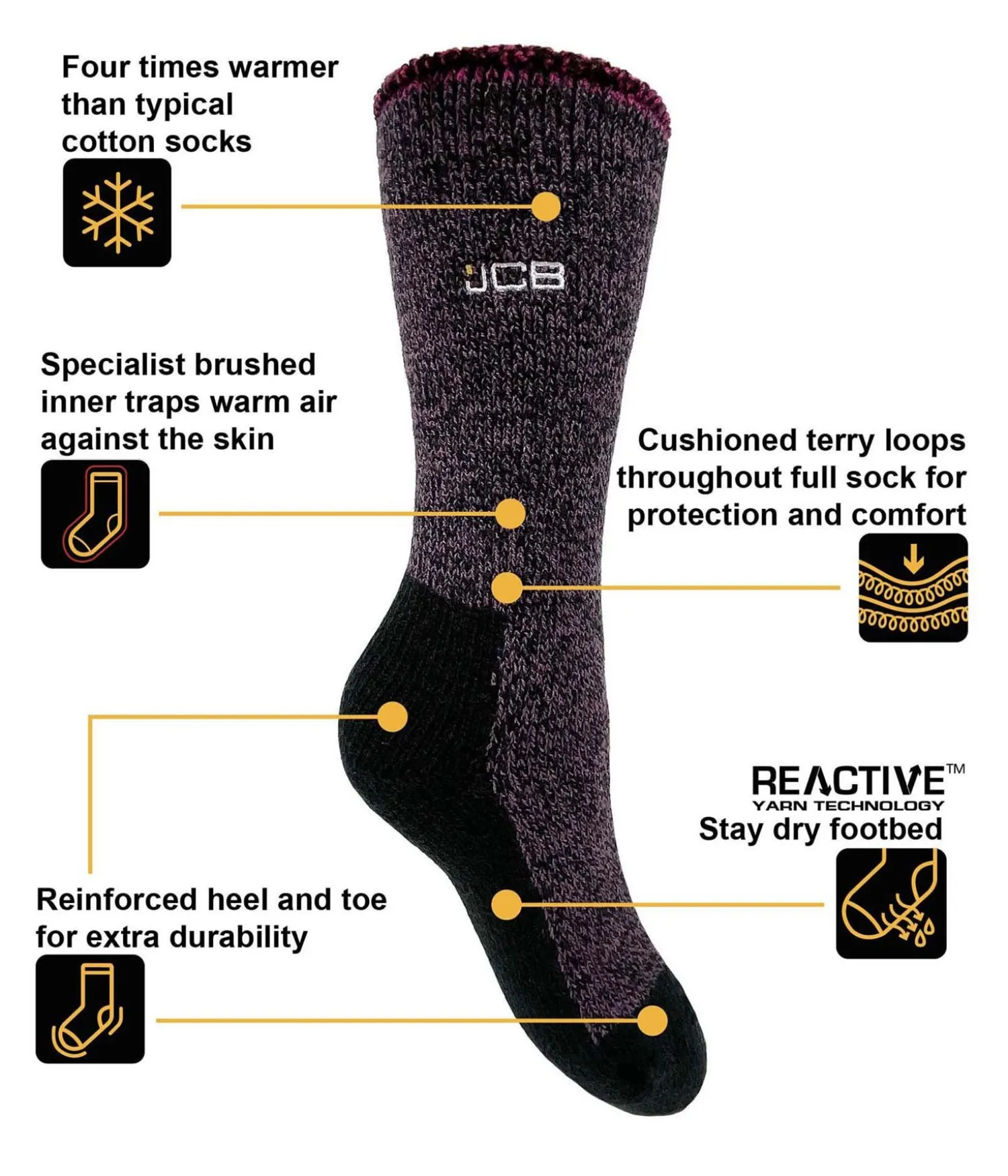 jcb_womens_thermasocks__p_0.webp JCB Socks | Womens Thermasocks - Purple