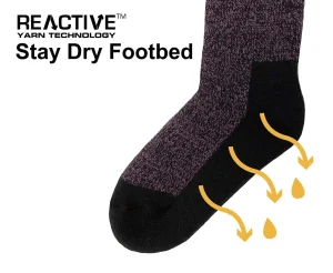 JCB Socks | Womens Thermasocks - Purple