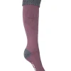 JCB Socks | Womens Welly Boot Socks - Purple/Grey