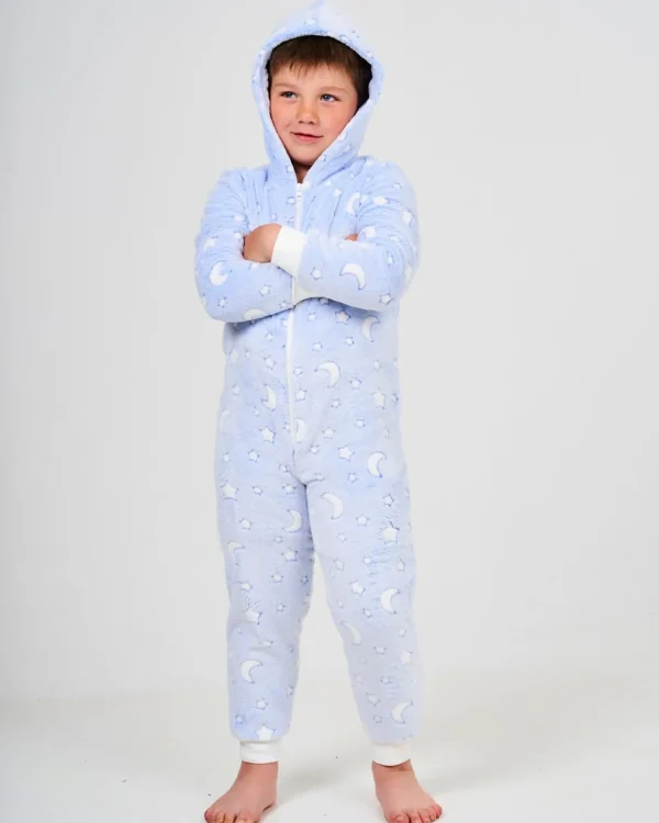 Kids * Kids Blue Moon & Star Print Onesie