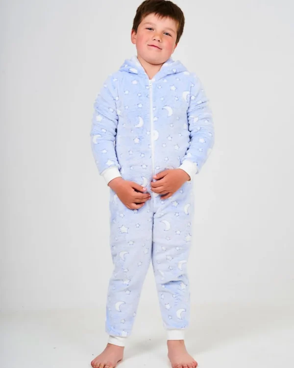 Kids * Kids Blue Moon & Star Print Onesie