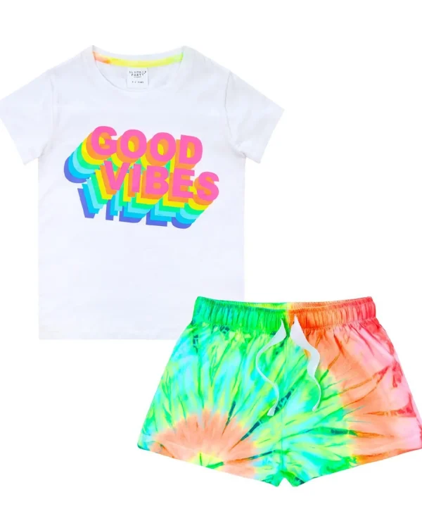 Kids * Kids Bright Good Vibes Tie Dye Pyjamas