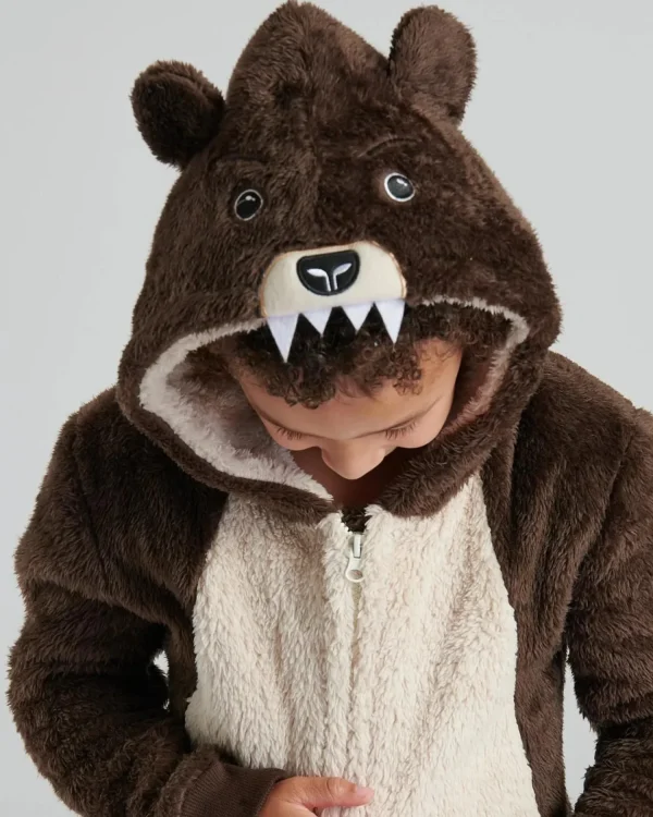 Kids * Kids Brown Bear Onesie