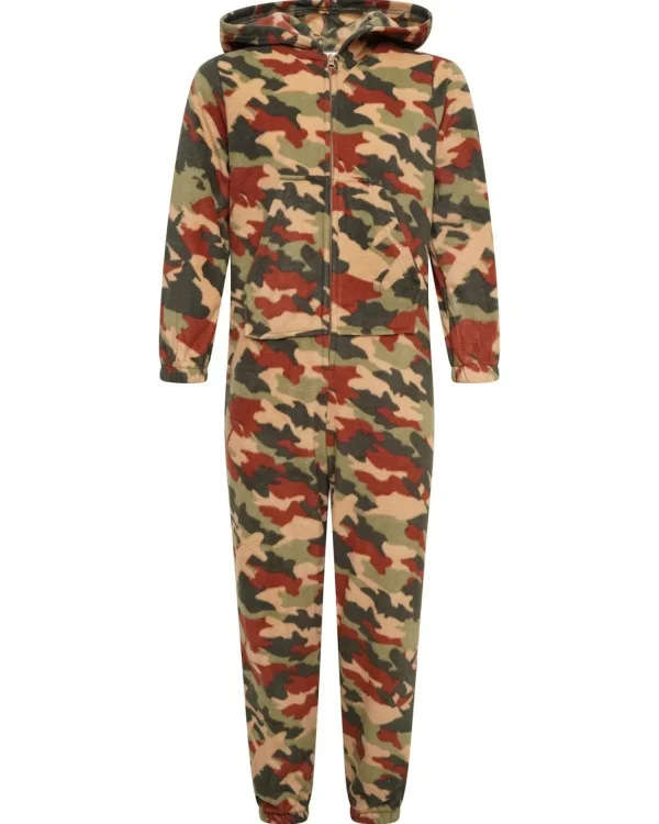 Kids * Kids Camo Hooded Onesie - Green