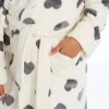 Kids Slumber Party Kids Cream Heart Print Dressing Gown