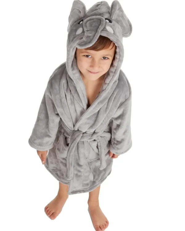 Kids Minikidz Kids Elephant Face Fleece Robe