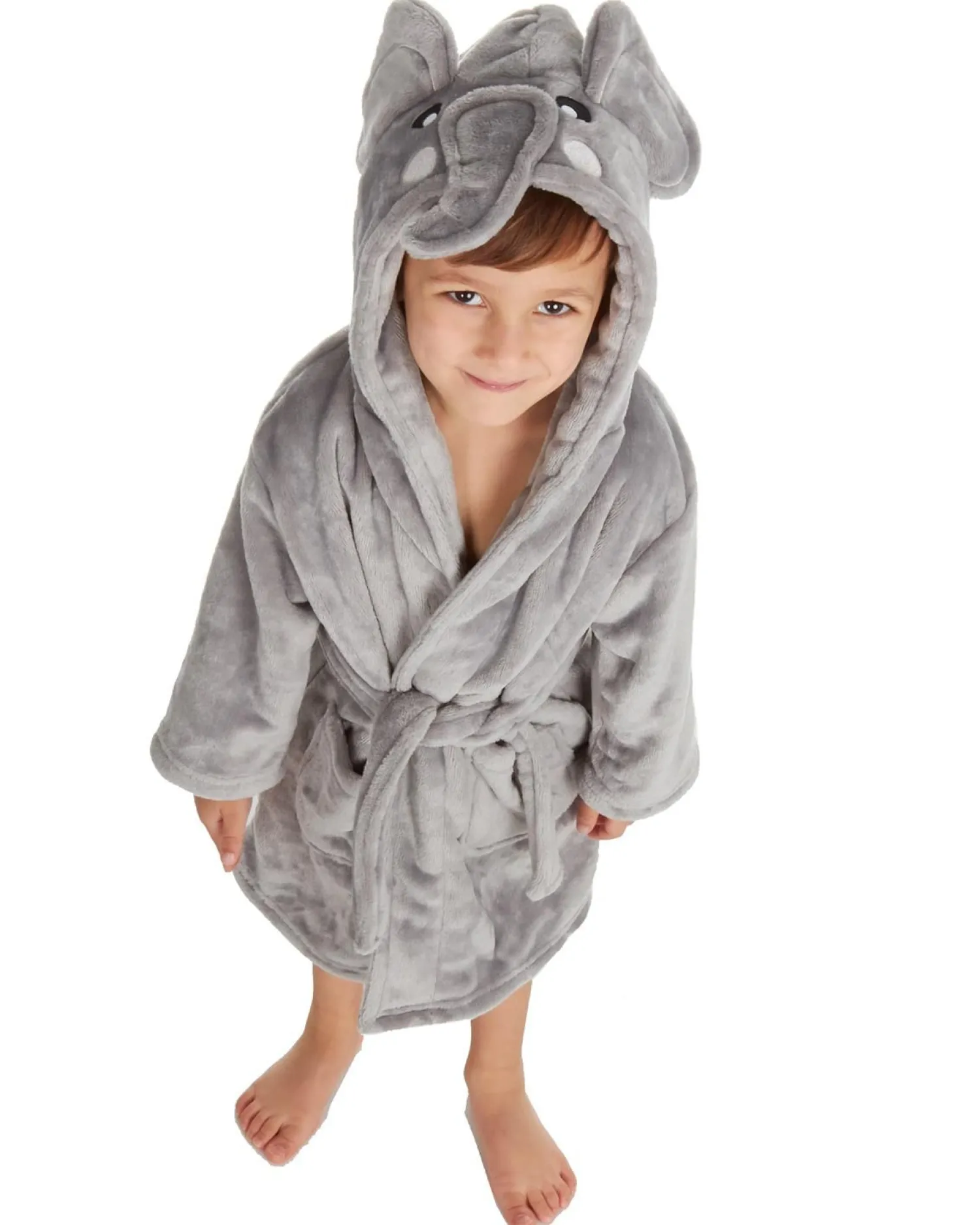 kids_elephant_face_fleece_0.webp Kids Minikidz Kids Elephant Face Fleece Robe
