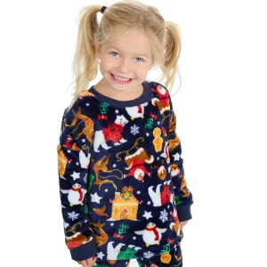 Kids * Kids Festive Christmas Fleece Pyjamas