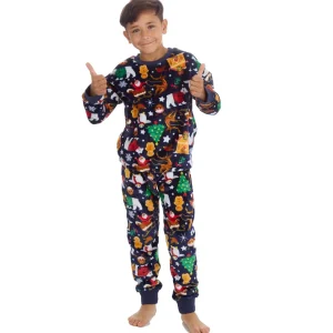 Kids * Kids Festive Christmas Fleece Pyjamas
