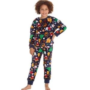 Kids * Kids Festive Christmas Fleece Pyjamas