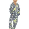 Kids Follow That Dream Kids Glow In The Dark Dinosaur Onesie