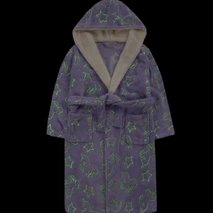 Kids * Kids Glow In The Dark Dressing Gown - Purple Unicorns