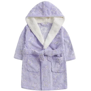 Kids * Kids Glow In The Dark Dressing Gown - Purple Unicorns