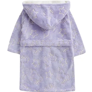 Kids * Kids Glow In The Dark Dressing Gown - Purple Unicorns
