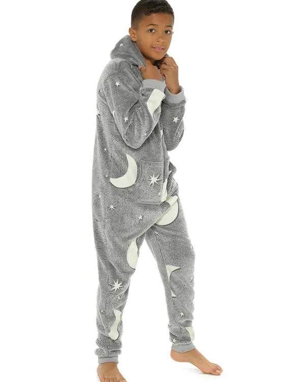 Kids Follow That Dream Kids Glow In The Dark Star & Moon Onesie