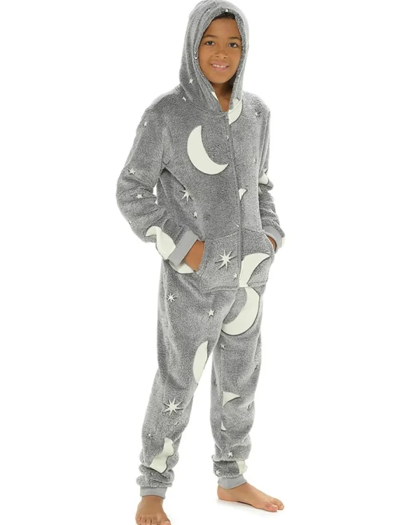Kids Follow That Dream Kids Glow In The Dark Star & Moon Onesie