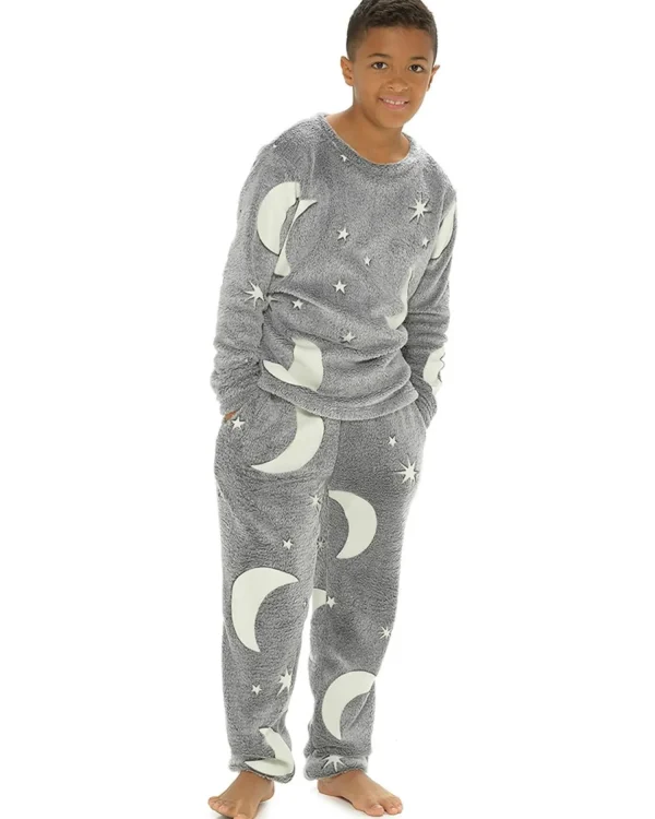 Kids Follow That Dream Kids Glow In The Dark Star & Moon Pyjamas
