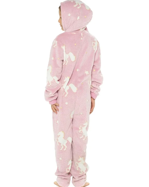 Kids Follow That Dream Kids Glow In The Dark Unicorn Onesie