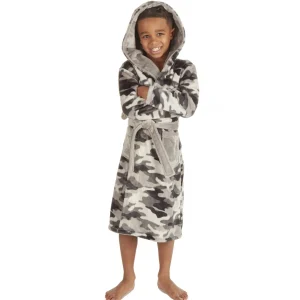Kids * Kids Grey Camo Dressing Gown