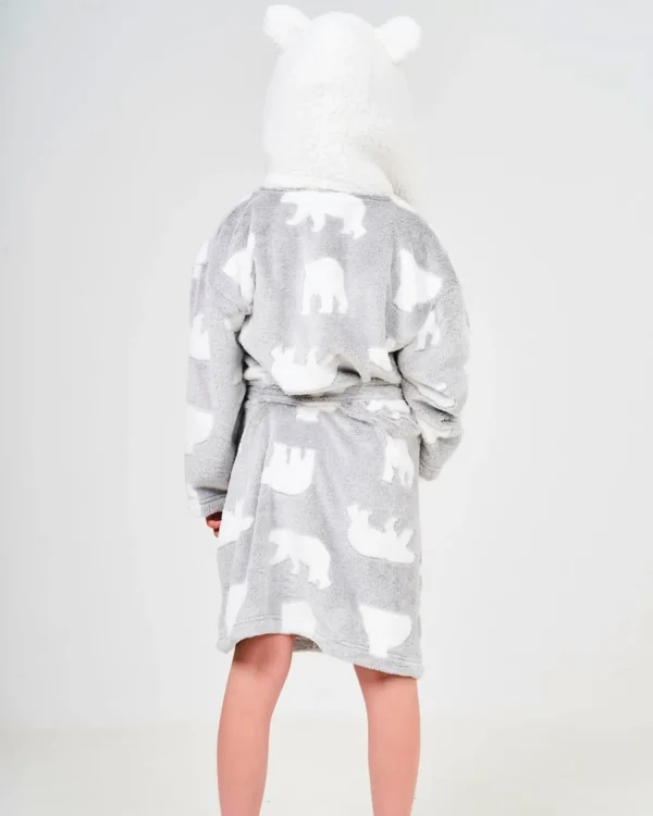 Kids * Kids Grey Polar Bear Dressing Gown