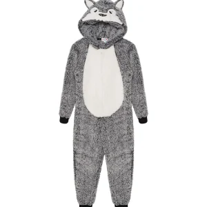Kids * Kids Grey Wolf Onesie