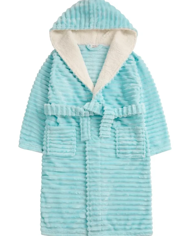 Kids * Kids Jacquard Stripe Dressing Gown - Mint
