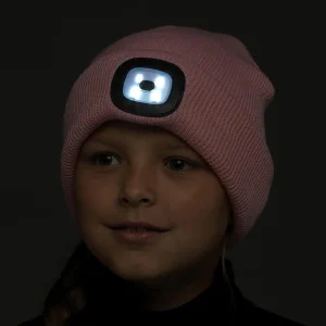 Kids Storm Ridge Kids Led Light Beanie Hat - Pink