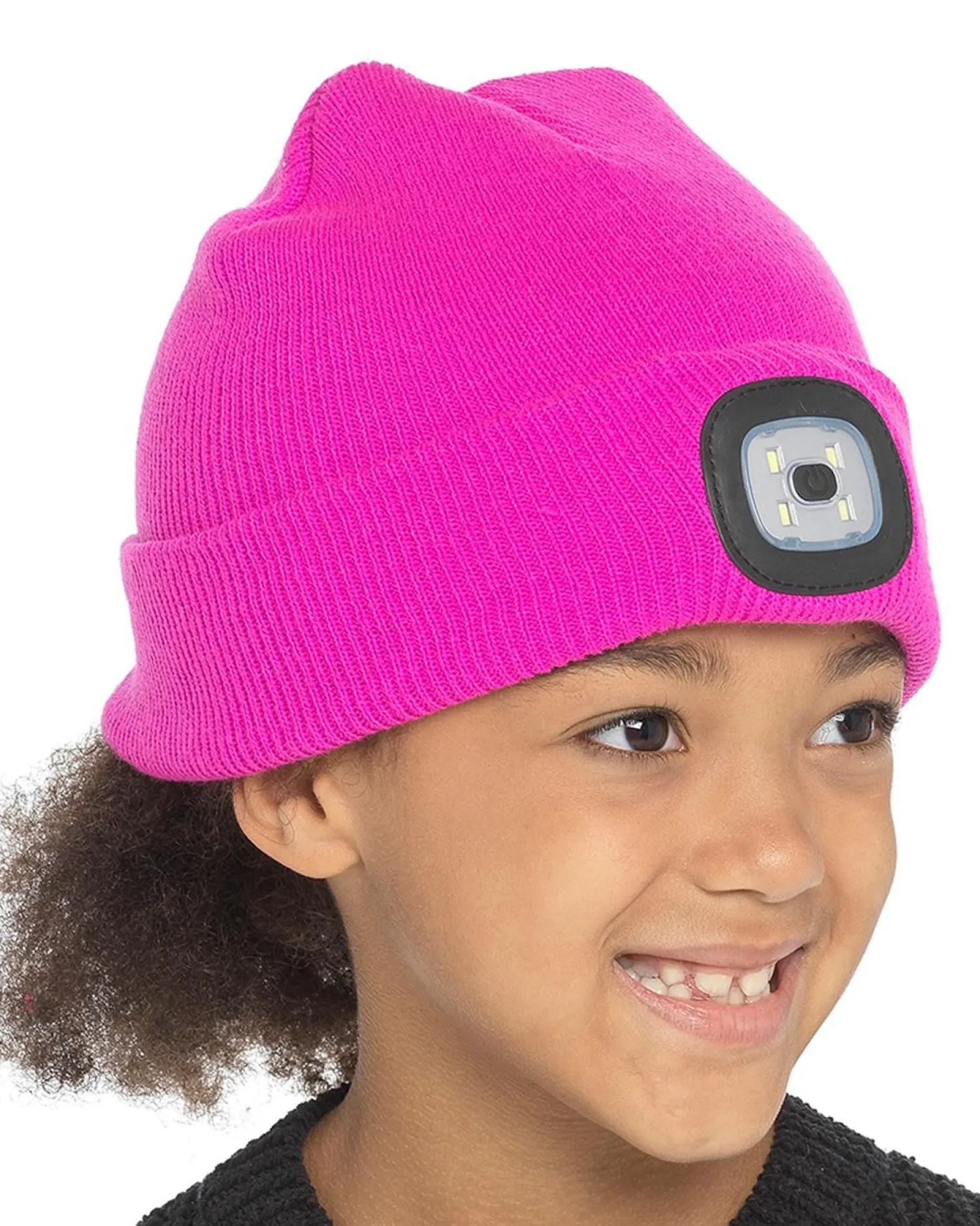 kids_led_light_beanie_hat_1-2.webp Kids Storm Ridge Kids Led Light Beanie Hat - Hot Pink