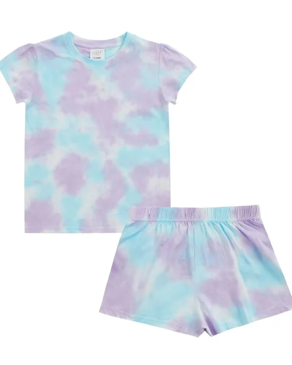 Kids * Kids Lilac Tie Dye Short Pyjamas